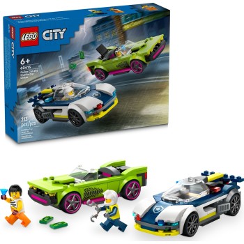 LEGO city κυνηγητό αυτοκινήτου αστυνομίας και muscle car 60415 5702017583679