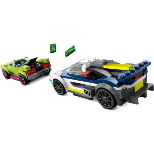 LEGO city κυνηγητό αυτοκινήτου αστυνομίας και muscle car 60415 5702017583679