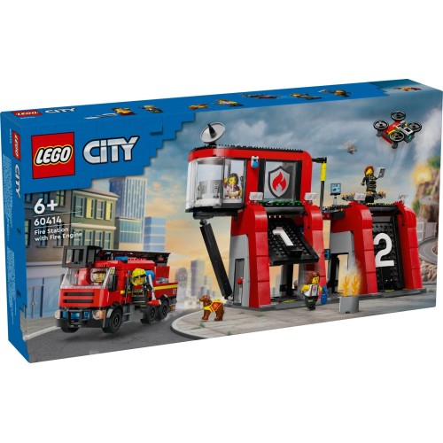 LEGO city σταθμός πυροσβεστικής με πυροσβεστικό φορτηγό 60414 5702017582962