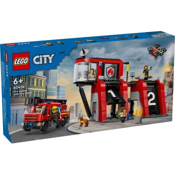 LEGO city σταθμός πυροσβεστικής με πυροσβεστικό φορτηγό 60414 5702017582962