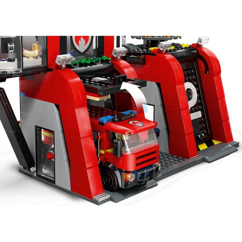 LEGO city σταθμός πυροσβεστικής με πυροσβεστικό φορτηγό 60414 5702017582962