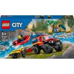 LEGO city πυροσβεστικό όχημα 4x4 με φουσκωτό διάσωσης 60412 5702017582948