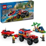 LEGO city πυροσβεστικό όχημα 4x4 με φουσκωτό διάσωσης 60412 5702017582948