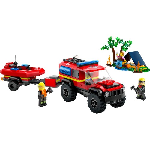 LEGO City 4x4 Fire Truck With Rescue Boat 60412 5702017582948