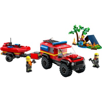 LEGO city πυροσβεστικό όχημα 4x4 με φουσκωτό διάσωσης 60412 5702017582948