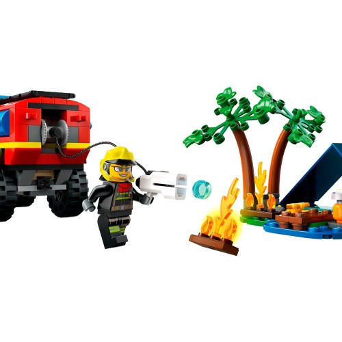 LEGO city πυροσβεστικό όχημα 4x4 με φουσκωτό διάσωσης 60412 5702017582948