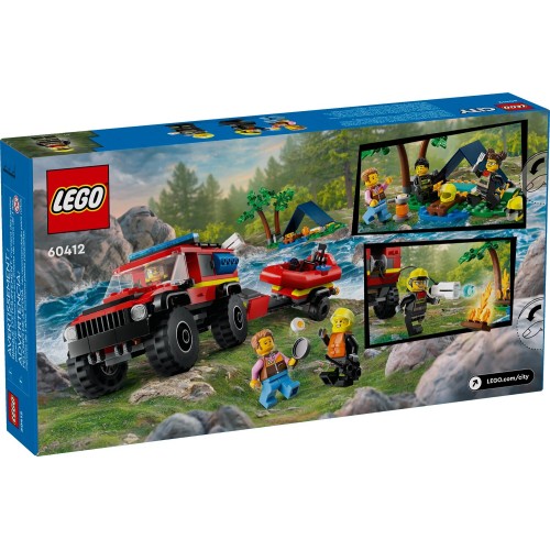 LEGO City 4x4 Fire Truck With Rescue Boat 60412 5702017582948
