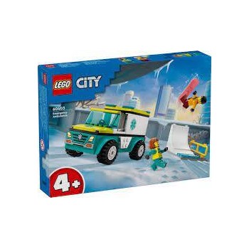 LEGO city ασθενοφόρο και σνόουμπορντερ 60403 5702017566764