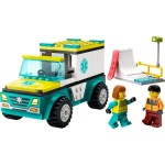 LEGO City Emergency Ambulance and Snowboarder 60403 5702017566764