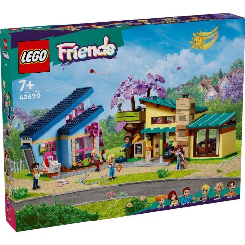LEGO friends τα σπίτια της οικογένειας του όλλι και πέιζλι 42620 5702017567310