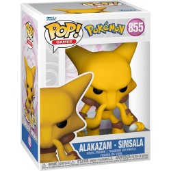 Funko pop! games: pokemon - alakazam  num 855 vinyl figure 74216 889698742160