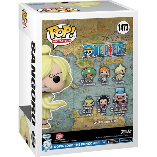 Funko pop! animation: one piece - sangoro (wano) num 1473 φιγούρα βινυλίου 72108 889698721080
