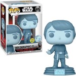 Funko pop! disney star wars: return of the jedi 40th - holographic luke skywalker glows in the dark special edition  num 615 bob