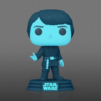 Funko pop! disney star wars: return of the jedi 40th - holographic luke skywalker glows in the dark special edition  num 615 bob
