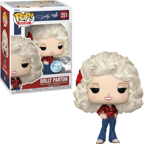 Funko pop! rocks - dolly parton 77 tour diamond collection special edition  num 351 vinyl figure 68700 889698687003