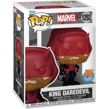Funko pop! marvel - king daredevil (special edition) num 1292 bobble-head φιγούρα βινυλίου 76522 889698765220