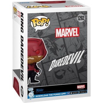 Funko pop! marvel - king daredevil special edition  num 1292 bobble-head vinyl figure 76522 889698765220