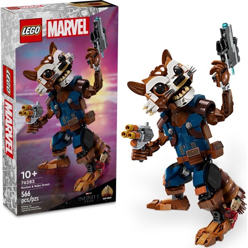 LEGO marvel super heroes ρόκετ & μωρό γκρουτ 76282 5702017590325