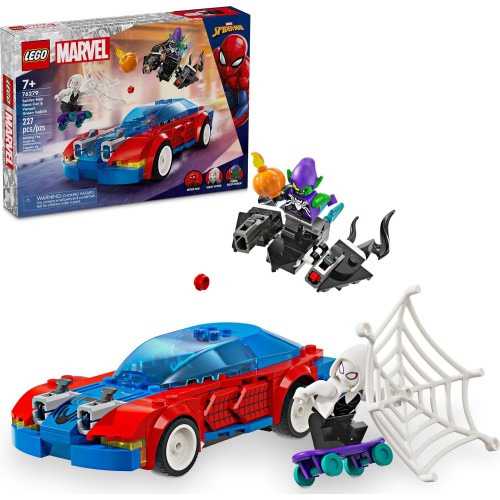 LEGO marvel super heroes αγωνιστικό αυτοκίνητο σπάιντερ-μαν & βένομ γκριν γκόμπλιν 76279 5702017590295