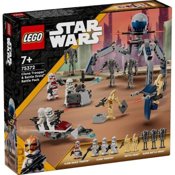 LEGO star wars πακέτο μάχης με στρατιώτες κλώνους™ & ανδροειδή μάχης™ 75372 5702017584317