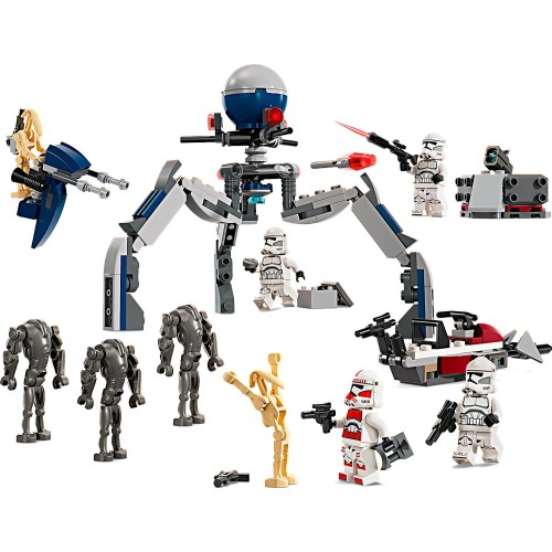 LEGO star wars πακέτο μάχης με στρατιώτες κλώνους™ & ανδροειδή μάχης™ 75372 5702017584317