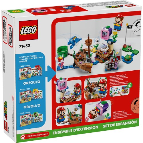 LEGO super mario πίστα επέκτασης περιπέτεια στο βυθισμένο ναυάγιο με τη dorrie 71432 5702017592411