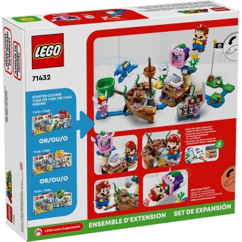 LEGO super mario πίστα επέκτασης περιπέτεια στο βυθισμένο ναυάγιο με τη dorrie 71432 5702017592411