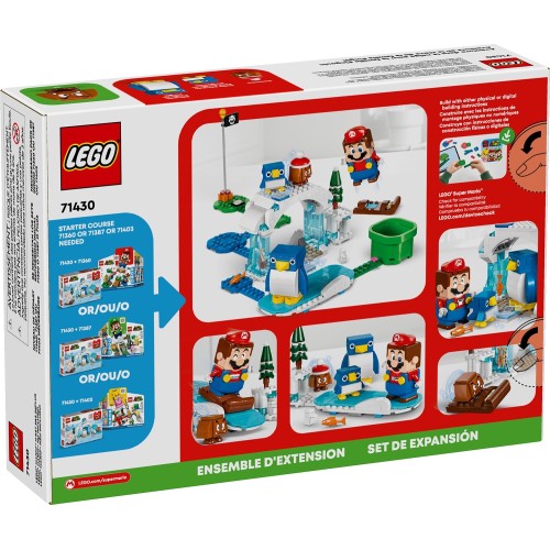 LEGO super mario πίστα επέκτασης περιπέτεια στο χιόνι με την οικογένεια penguin 71430 5702017592398