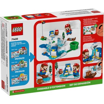 LEGO super mario πίστα επέκτασης περιπέτεια στο χιόνι με την οικογένεια penguin 71430 5702017592398