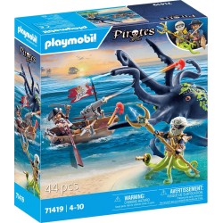 Playmobil pirates πειρατές μάχη με το γιγάντιο χταπόδι 71419 4008789714190