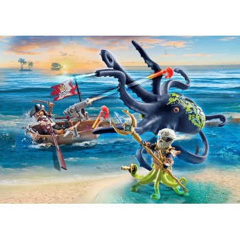 Playmobil pirates πειρατές μάχη με το γιγάντιο χταπόδι 71419 4008789714190