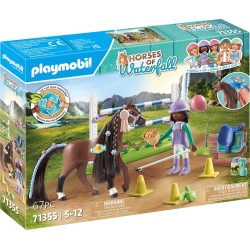 Playmobil Horses Of Waterfall Jumping Arena With Zoe and Blaze 71355 4008789713551