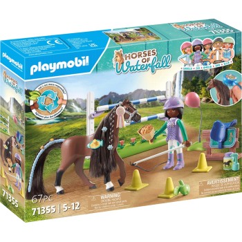 Playmobil Horses Of Waterfall Jumping Arena With Zoe and Blaze 71355 4008789713551