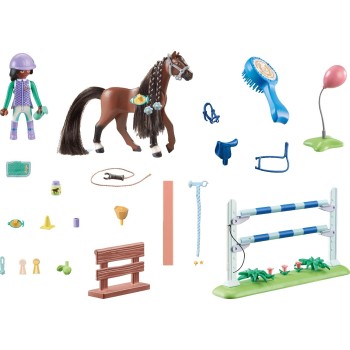 Playmobil Horses Of Waterfall Jumping Arena With Zoe and Blaze 71355 4008789713551