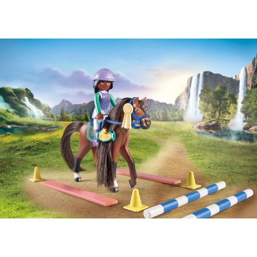 Playmobil Horses Of Waterfall Jumping Arena With Zoe and Blaze 71355 4008789713551