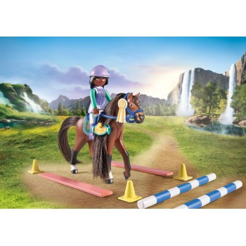 Playmobil Horses Of Waterfall Jumping Arena With Zoe and Blaze 71355 4008789713551