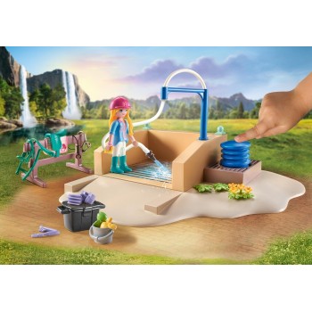 Playmobil horses of waterfall κομμωτήριο αλόγων με την isabella και τον lioness 71354 4008789713544