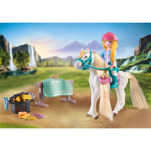 Playmobil horses of waterfall κομμωτήριο αλόγων με την isabella και τον lioness 71354 4008789713544