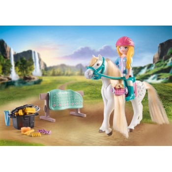 Playmobil horses of waterfall κομμωτήριο αλόγων με την isabella και τον lioness 71354 4008789713544