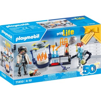 Playmobil city life gift set πάρτυ στο εργαστήριο του τρελοεπιστήμονα 71450 4008789714503