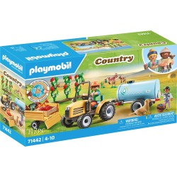 Playmobil Country Tractor With Trailer and Water Tank 71442 4008789714428