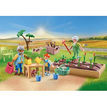Playmobil Country Vegetable Garden With Grandparents 71443 4008789714435