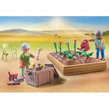 Playmobil Country Vegetable Garden With Grandparents 71443 4008789714435