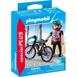 Playmobil sports and action ποδηλασία δρόμου 71478 4008789714787