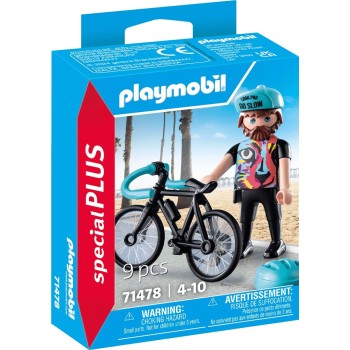 Playmobil sports and action ποδηλασία δρόμου 71478 4008789714787