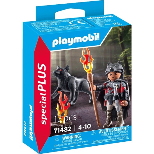 Playmobil history πολεμιστής με λύκο 71482 4008789714824