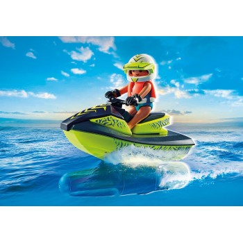 Playmobil Action Heroes Φουσκωτό Σκάφος Πυροσβεστικής Με Θαλάσσιο Scooter 71464 4008789714640