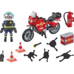 Playmobil Action Heroes Fire Motorcycle & Oil Spill Incident 71466 4008789714664