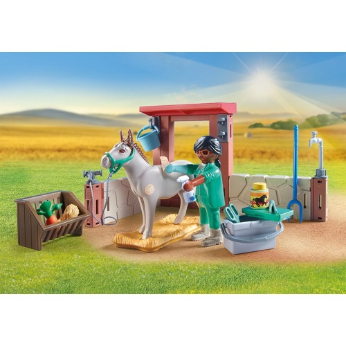 Playmobil country starter pack φροντίζοντας τα γαϊδουράκια 71471 4008789714718