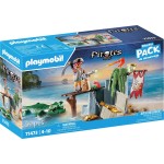 Playmobil pirates πειρατές starter pack πειρατής με αλιγάτορα 71473 4008789714732